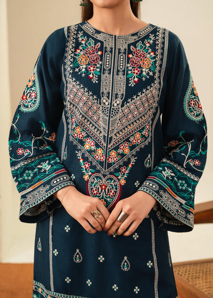 Sajjal 3 PCs full Embroidered dress