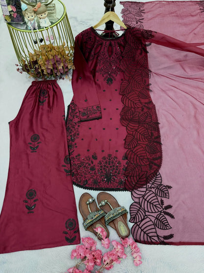 Gulnar Embroidered 3 Pcs