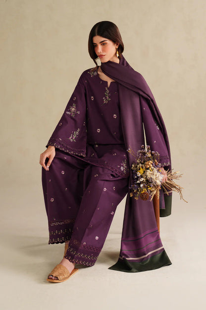 Azul (Embroidery 3.Pcs with Farshee Shalwar)