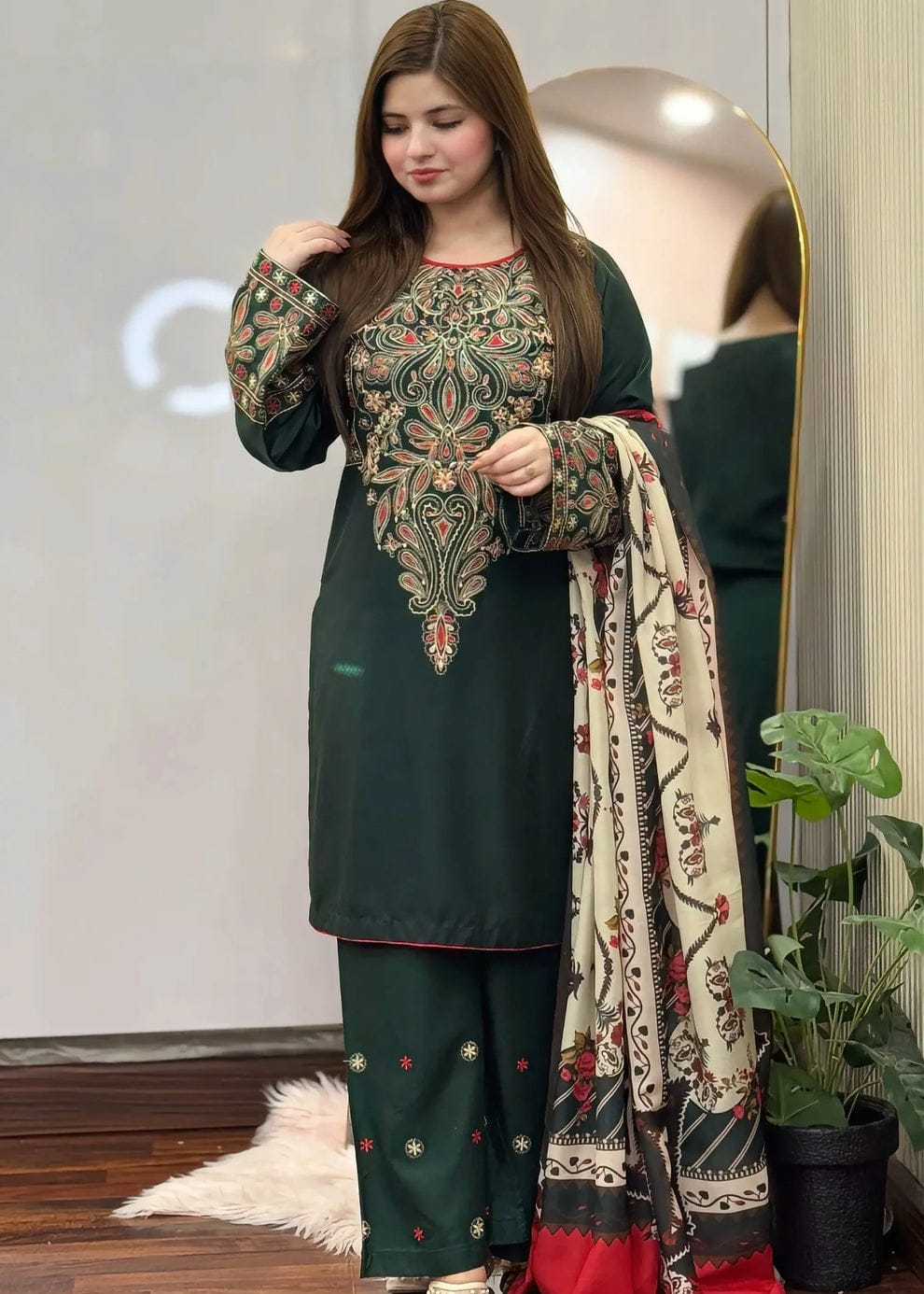 Dinar Embroidery { Plazo 3PC }